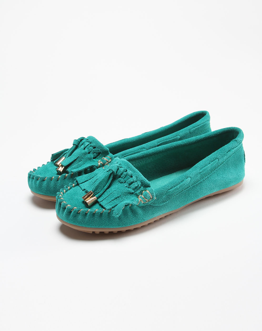 peluso女款水绿色豆豆鞋p313014-19