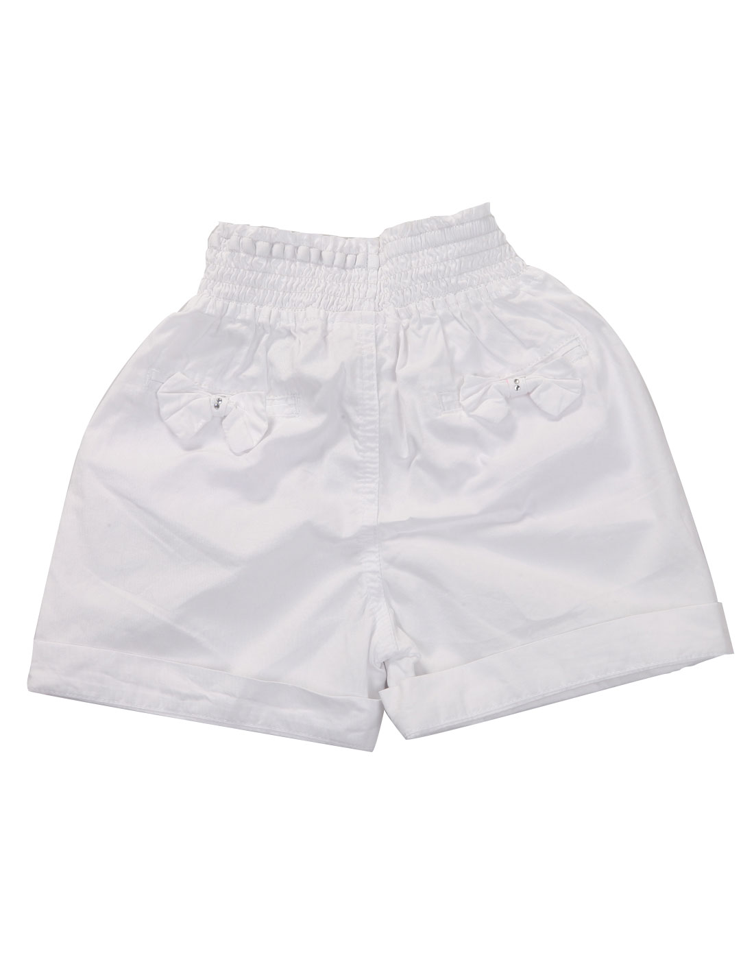 abckids童装童鞋专场女童装漂白短裤f22120084-1100