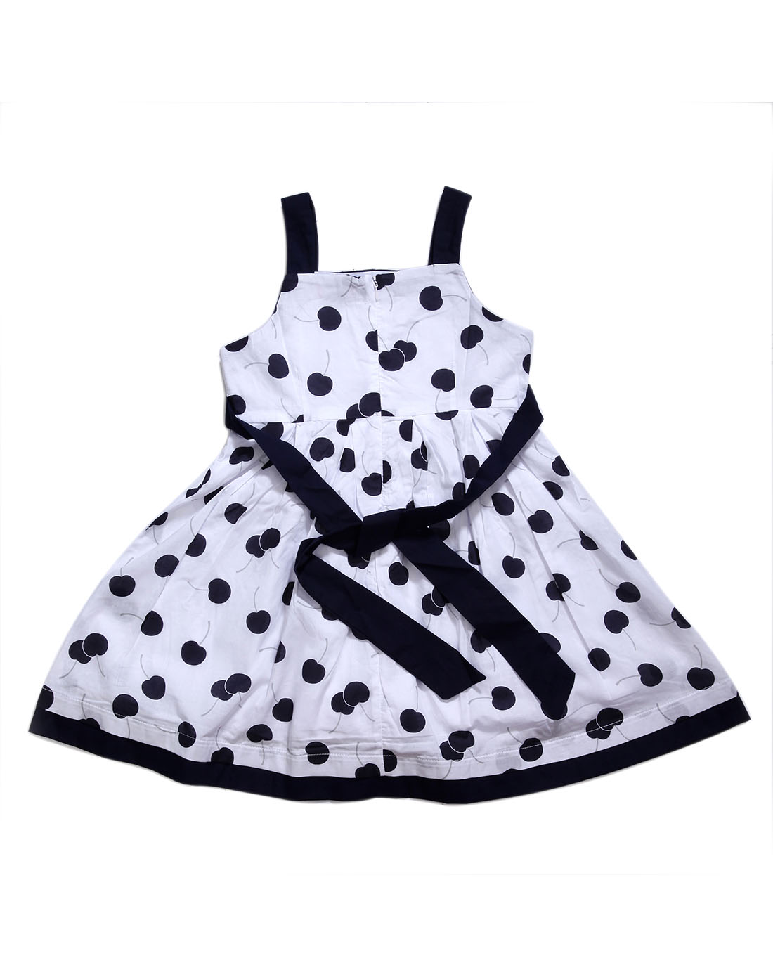 abckids童装童鞋专场女童装藏青连衣裙f22131738