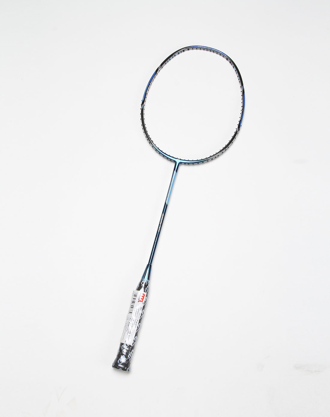中性蓝/灰色单支装羽毛球拍(无拉线)