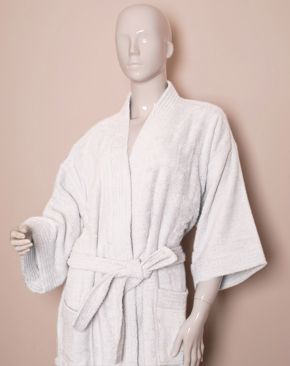 charles millen 全棉进口白色浴袍