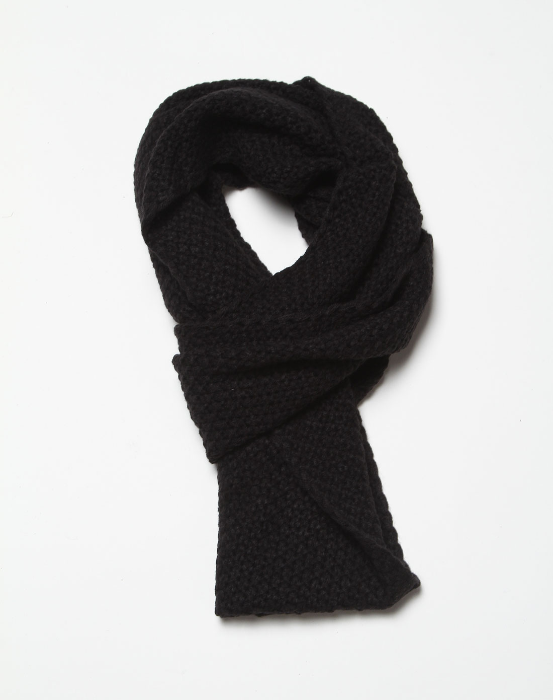 黑色菠萝钉织花围脖