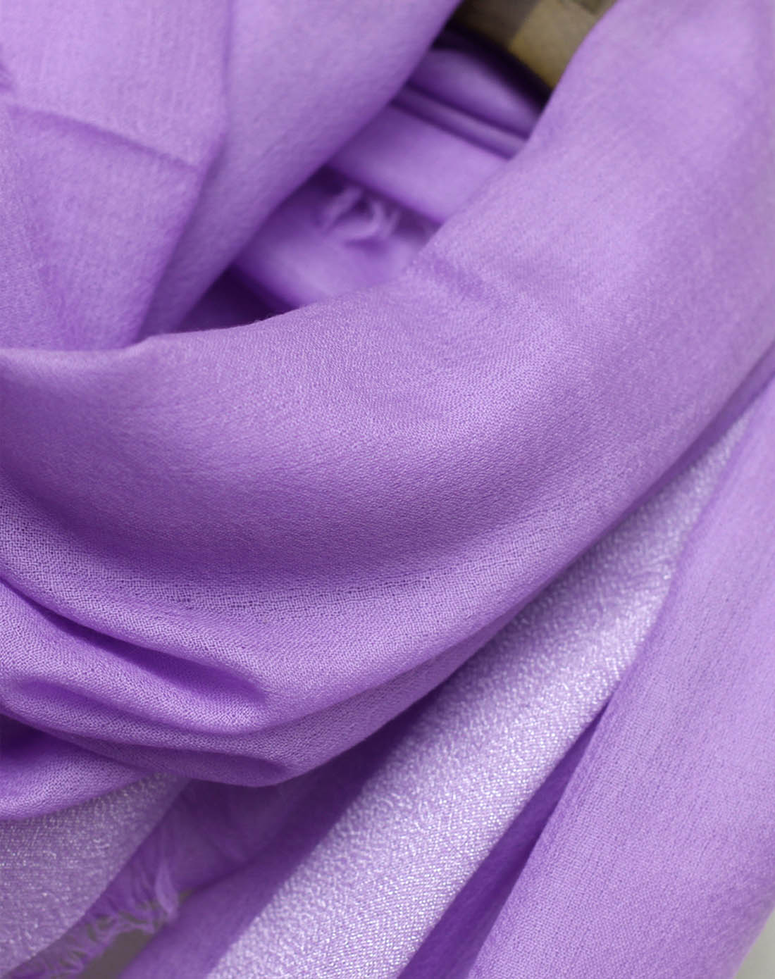 > 女款紫色200支银丝羊绒单色围巾