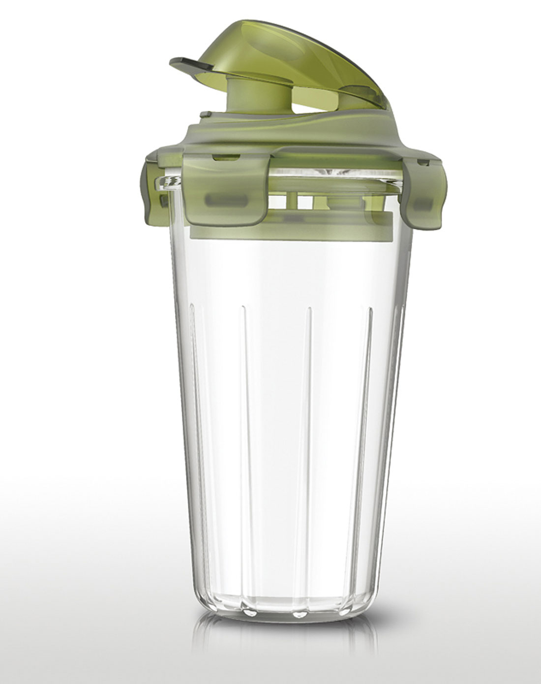 格拉斯四面锁扣一般玻璃搅拌水杯(410ml)黄褐色