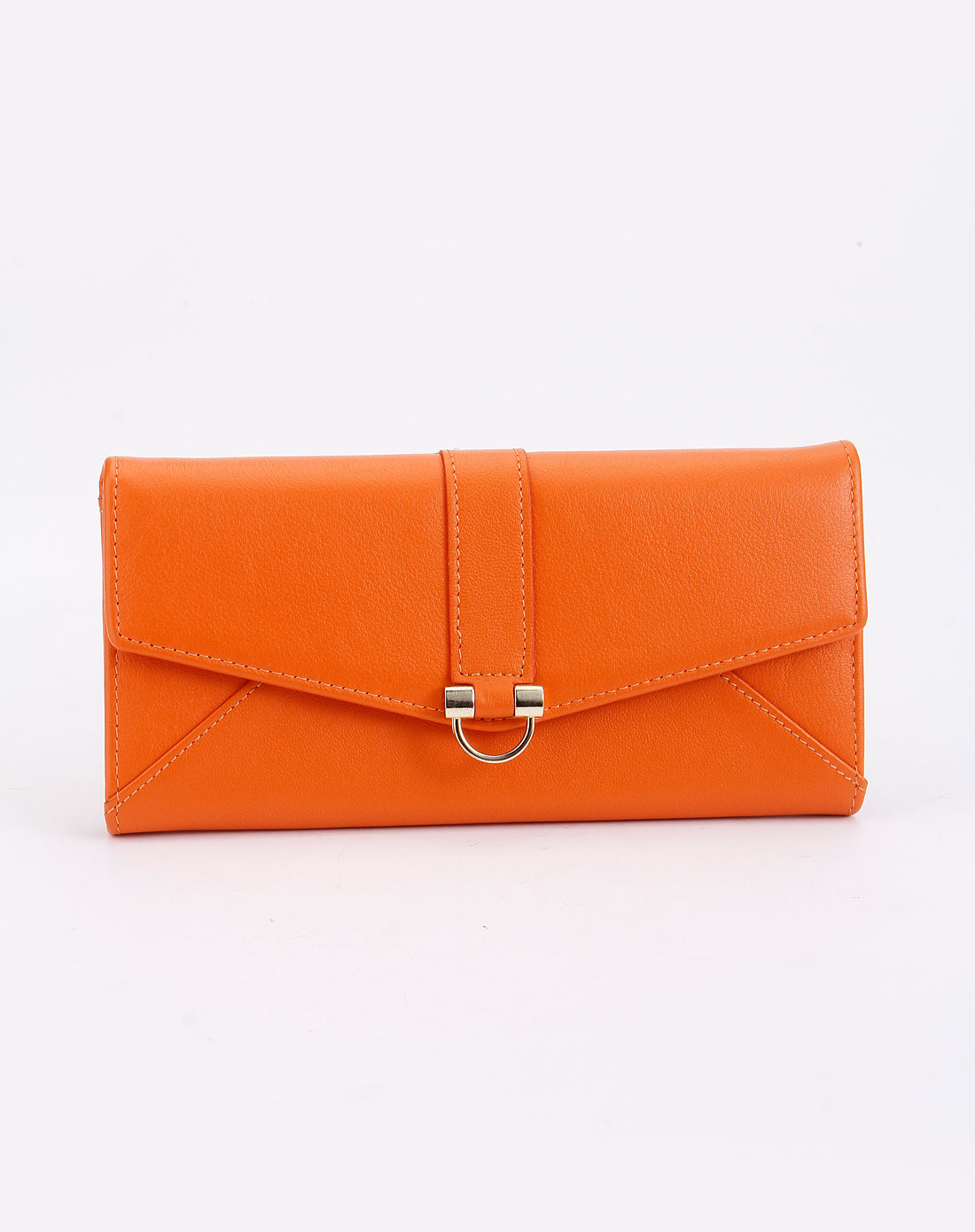 女款橙色时尚休闲钱包