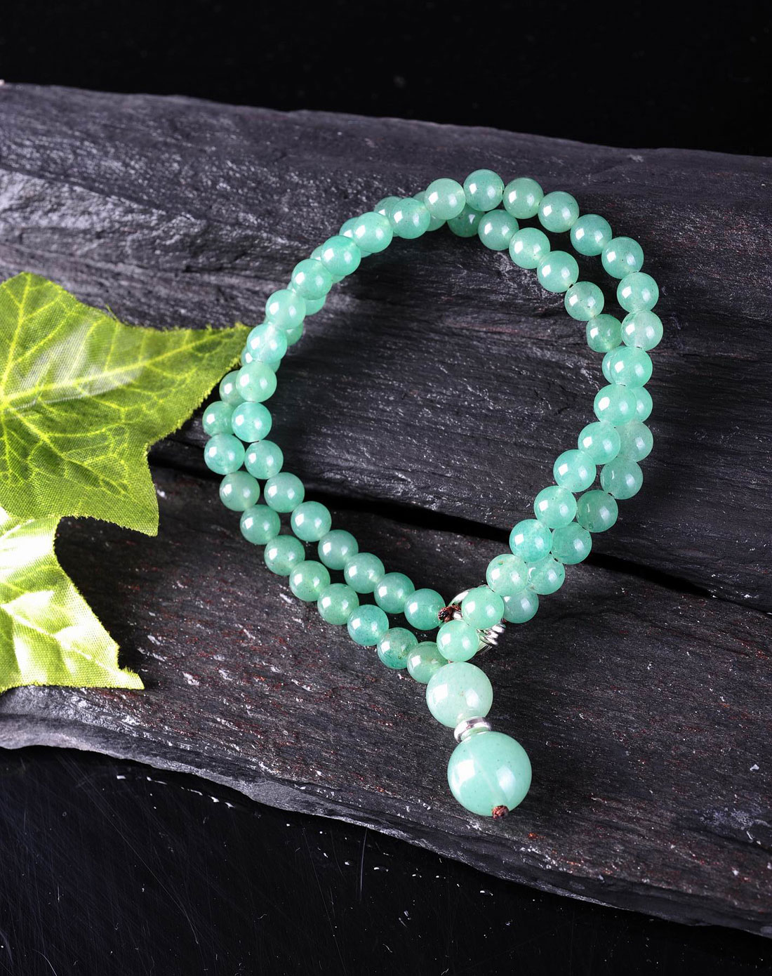 中性绿色天然东陵玉辟邪化煞项链