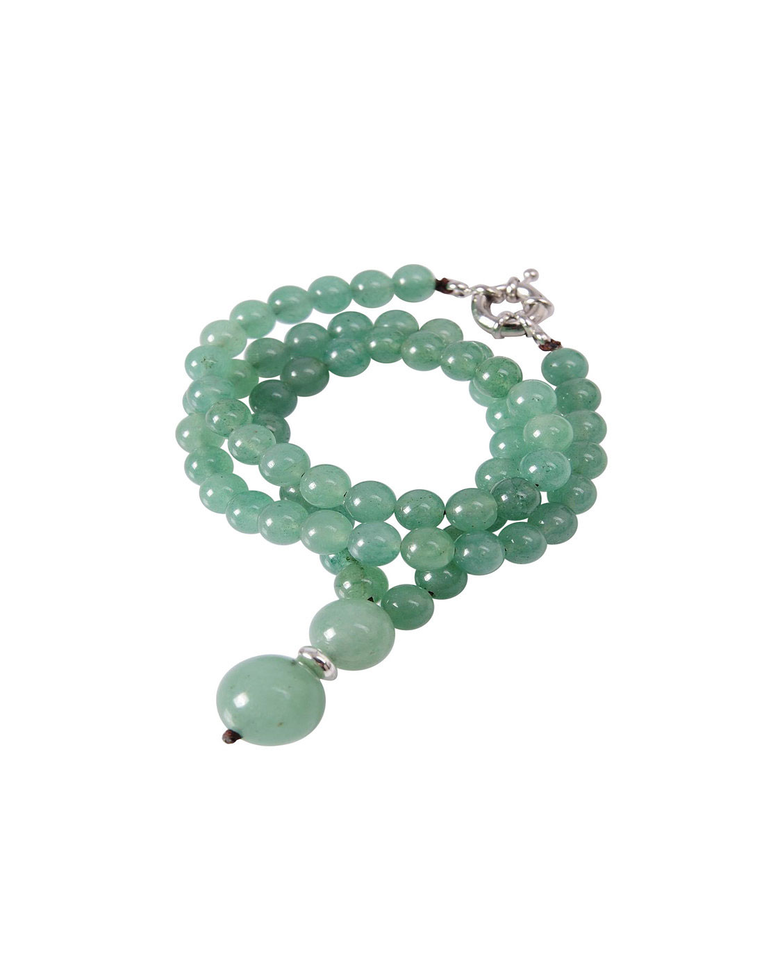 中性绿色天然东陵玉辟邪化煞项链