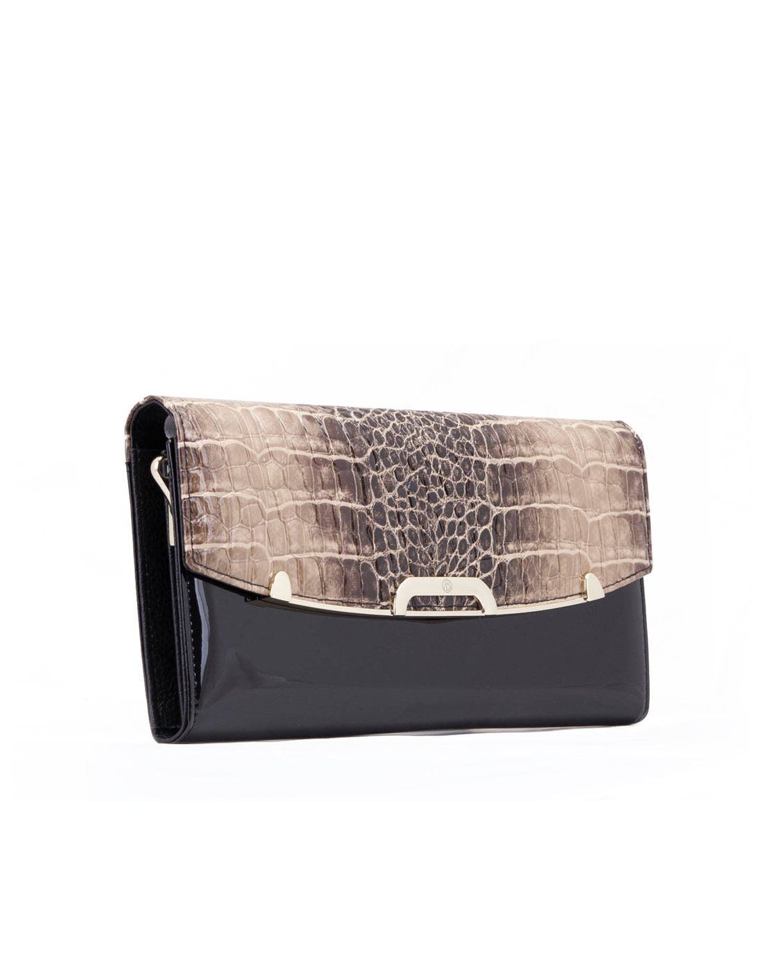 杏色女士牛皮手包