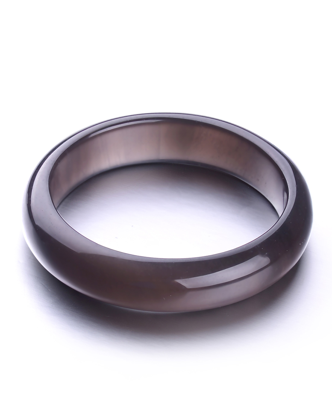 天然冰种黑玛瑙手镯 附证书