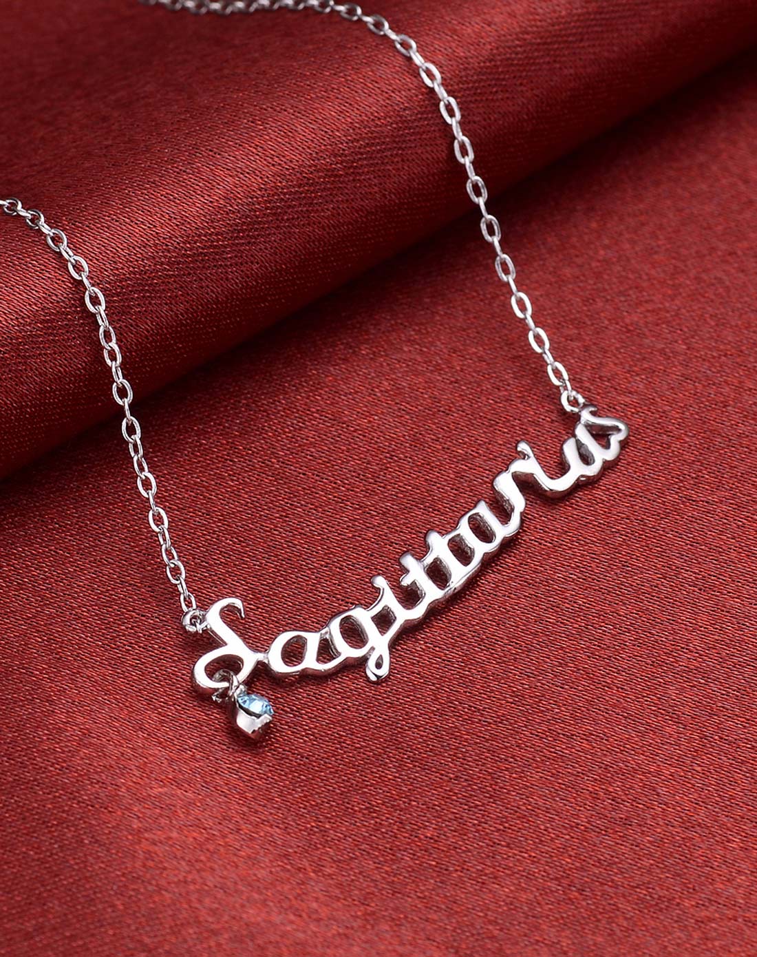 925银星座英文字母项链 射手