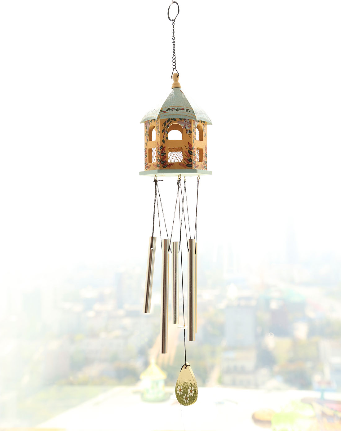 彩绘六角房风铃