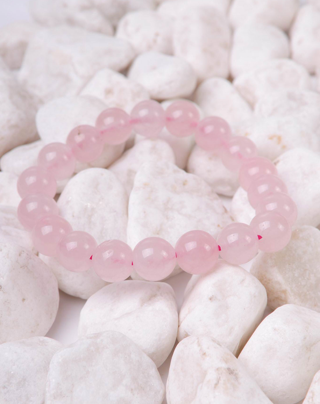 女款粉色天然粉水晶招贵人手链