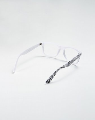 斑马纹黑白色时尚眼镜框