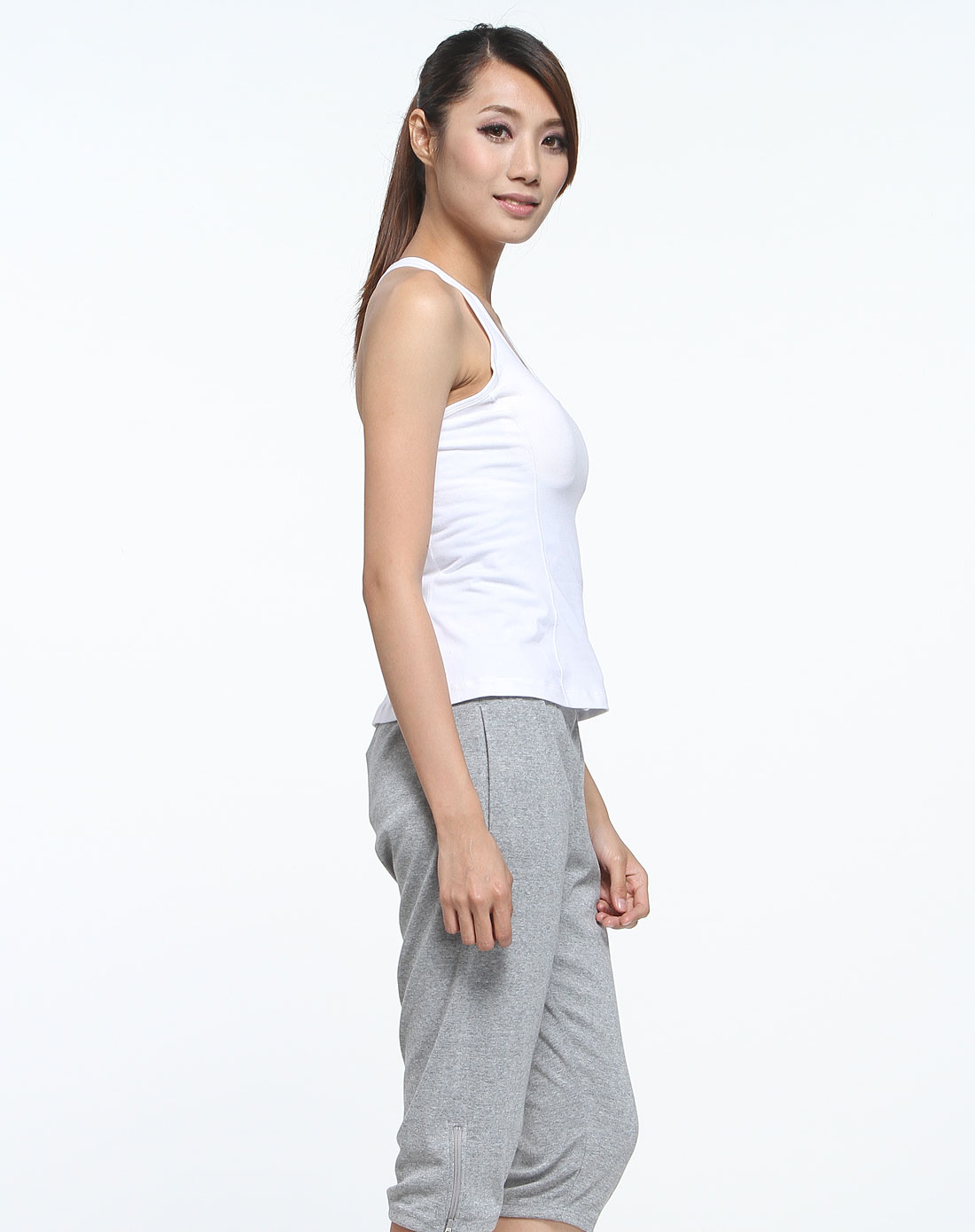 耐克nike男女装女款白色时尚运动背心428699-100_唯品会