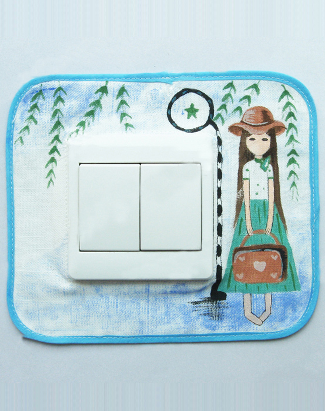 [ 伊加 ] 手工绘画创意开关贴(四只装)