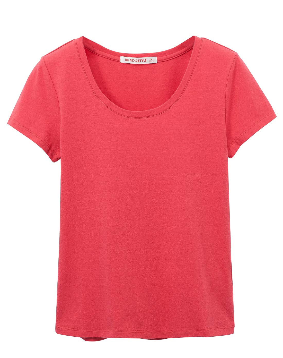 mind&style 经典圆领短袖t恤-洋红