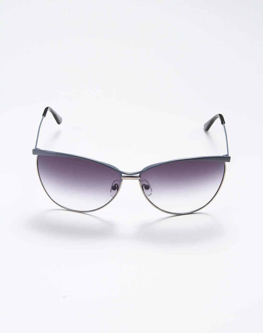 蓝银色时尚太阳眼镜