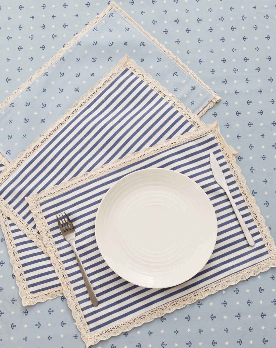 30*40cm时尚简约双面用餐垫-海风(4入)