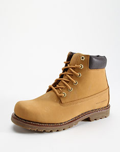 [ 海丽汉森 ] 男款深咖啡色高帮休闲鞋