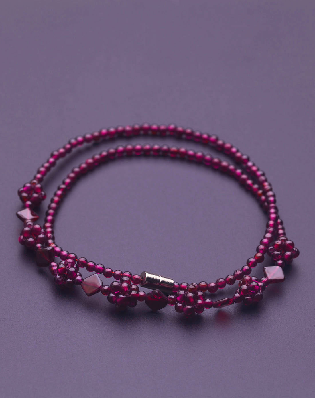 天然石榴石葡萄项链