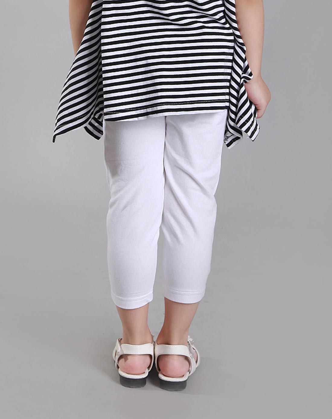 petibily 女童白色打底裤