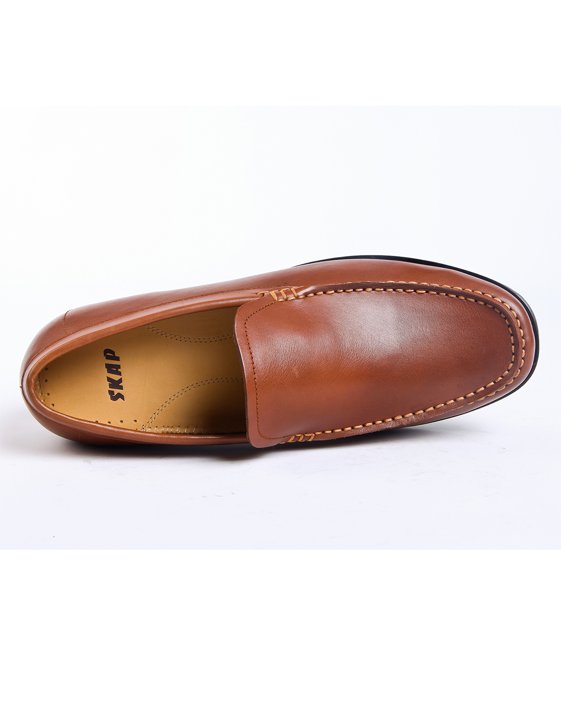 [ 圣伽步 ] 泥黄色休闲密面鞋