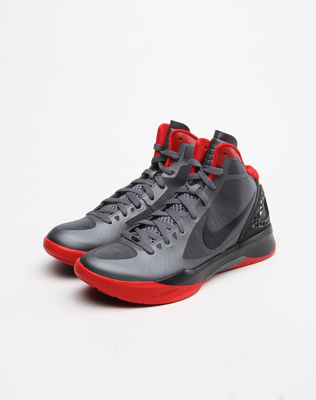 > 耐克nike 男款深灰拼黑色酷感时尚篮球鞋