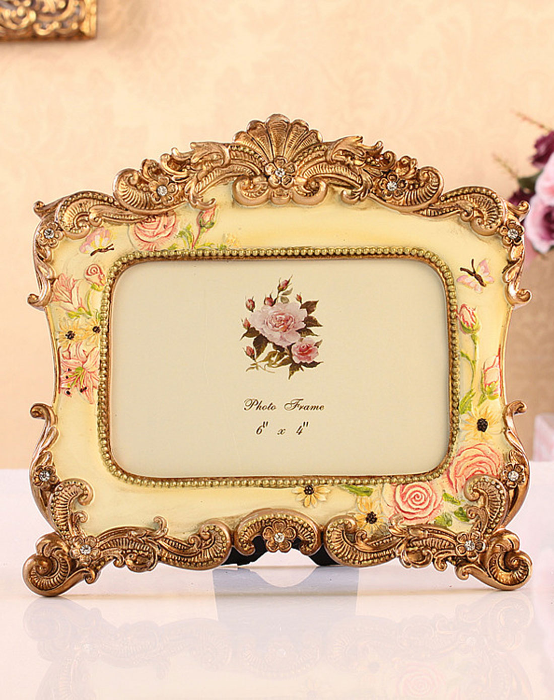 欧式田园雕花相框5寸