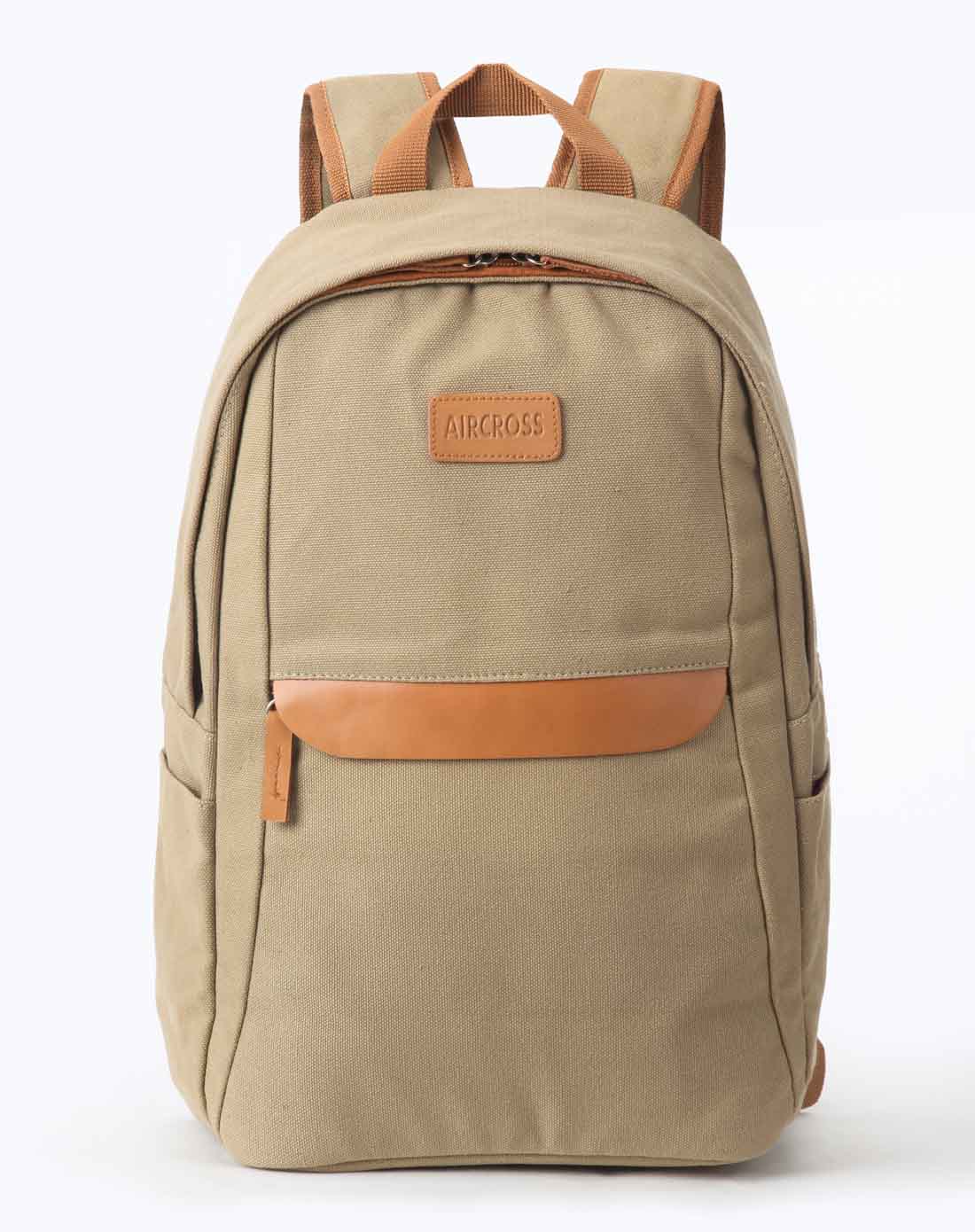 aircross中性款卡其色双肩包up003_唯品会