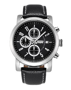 中性商务休闲三表盘钢带石英表