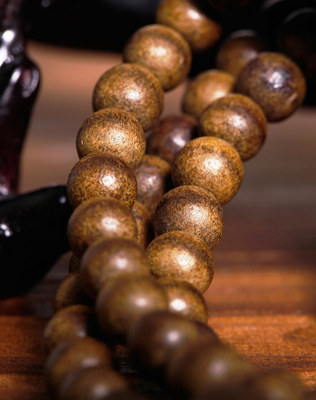 【越南进口】野生黄油格沉香佛珠6mm*108颗