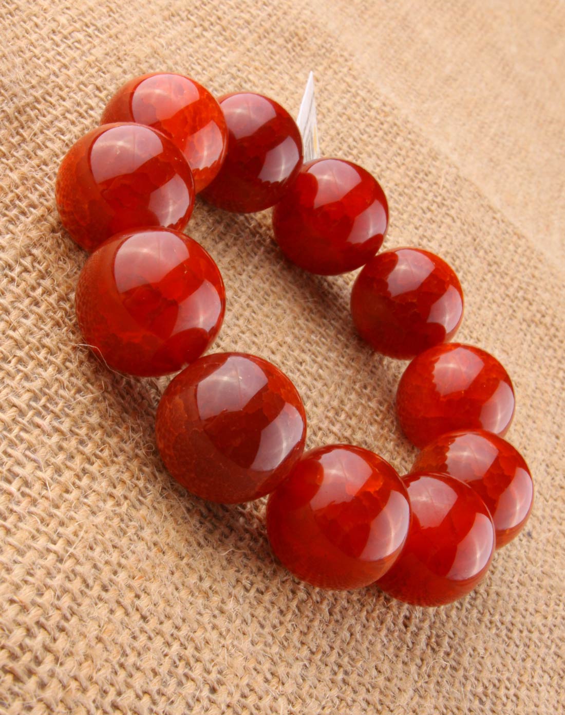 天然玛瑙冰花20mm手串