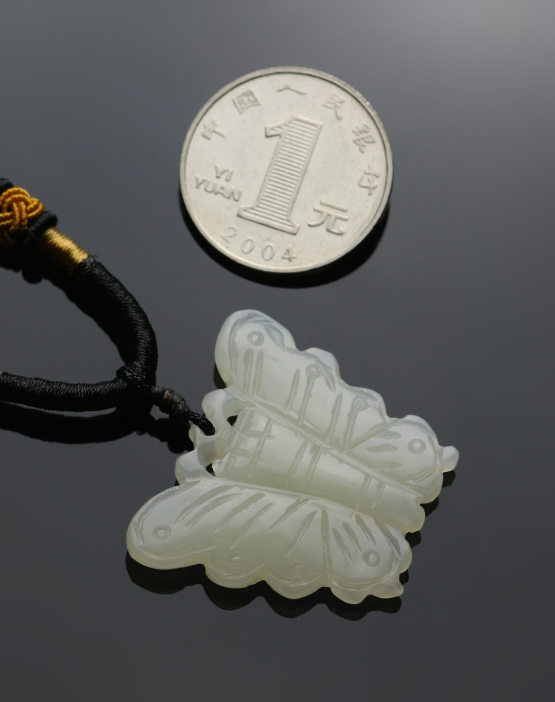 王廷珠宝waltraud jewelry青白和田玉蝴蝶吊坠(附证书)wtc3103625