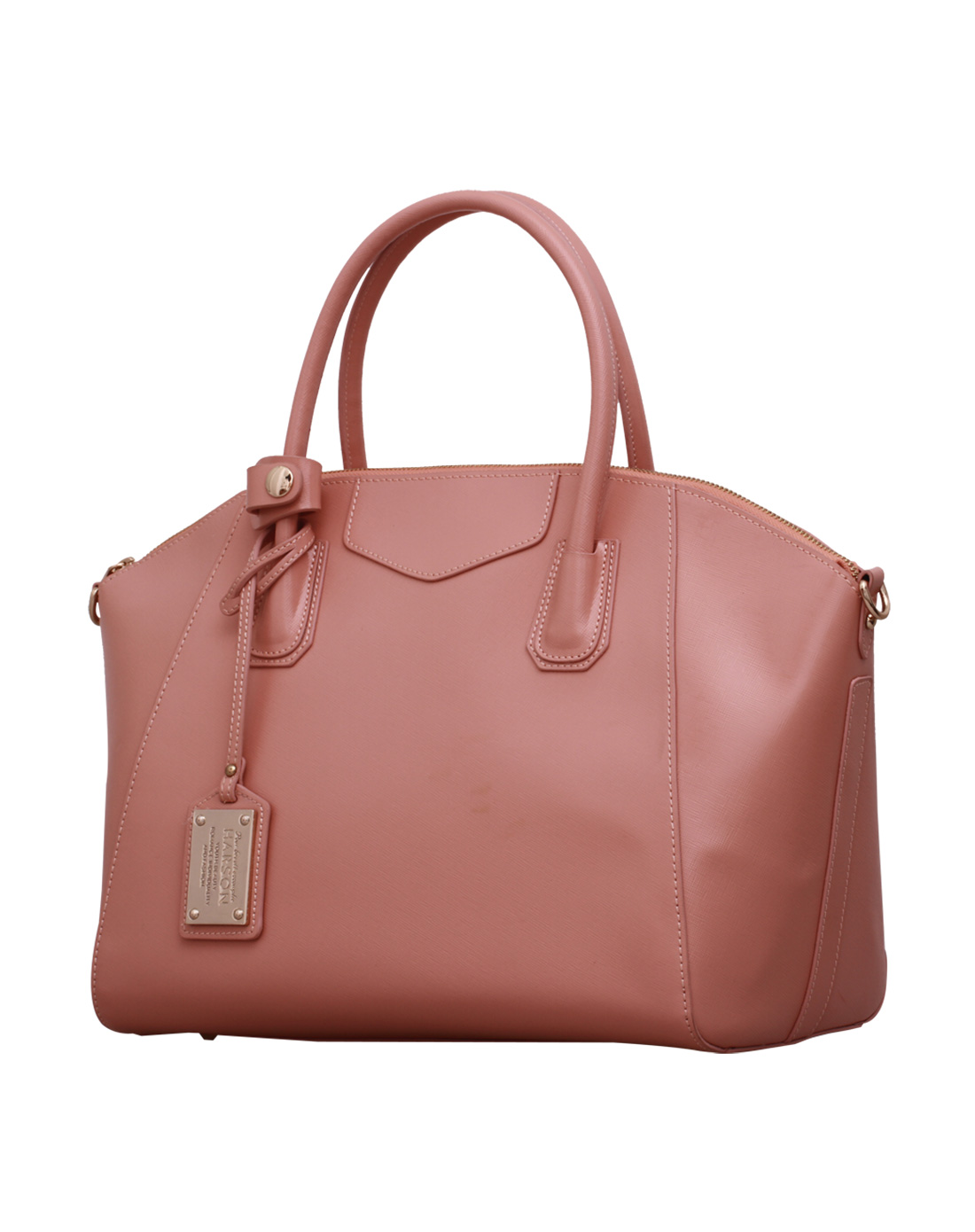 哈森 女款粉色哈森 经典笑脸女款手提包