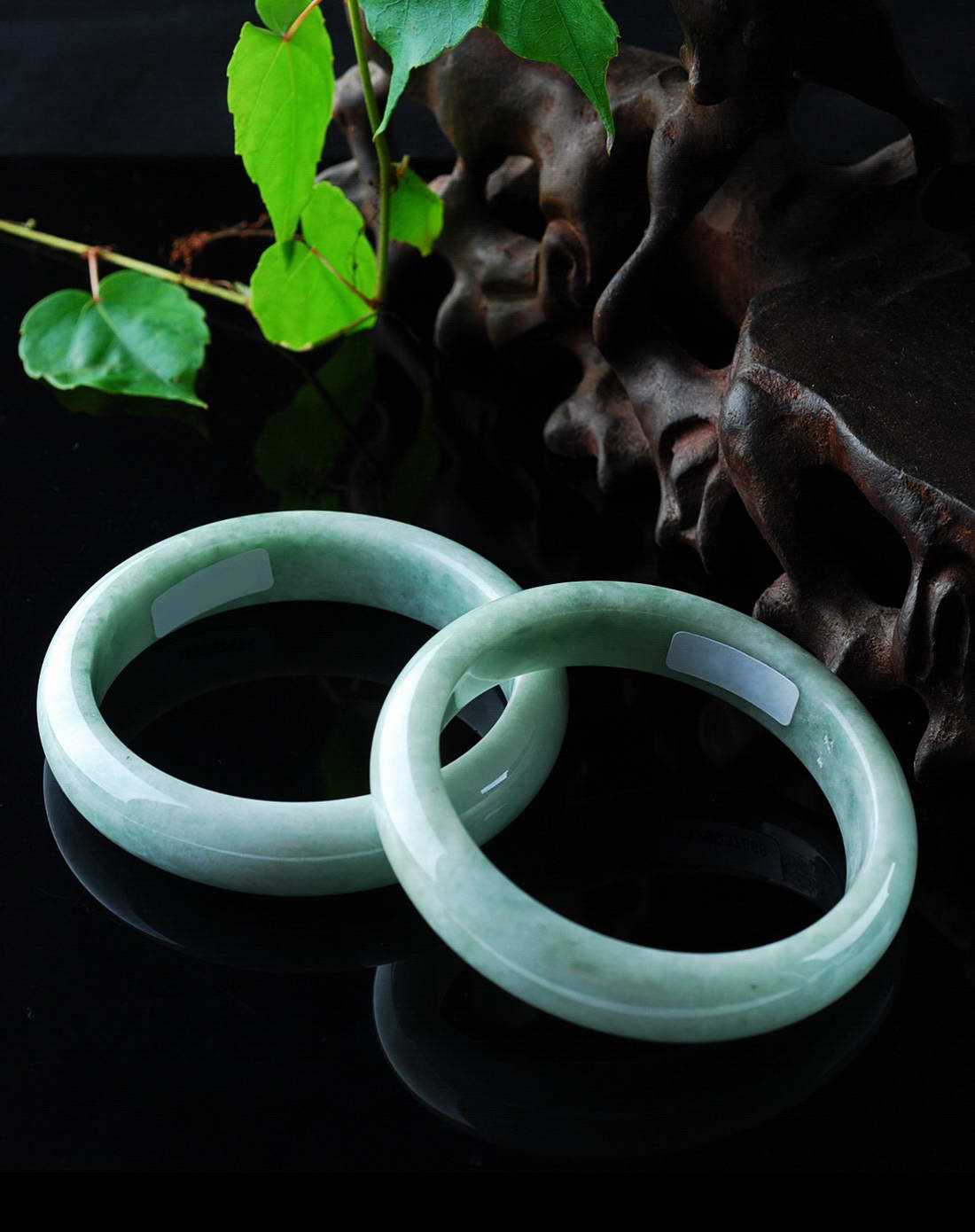 [ tamina ] 天然豆种翡翠a货手镯(附证书)