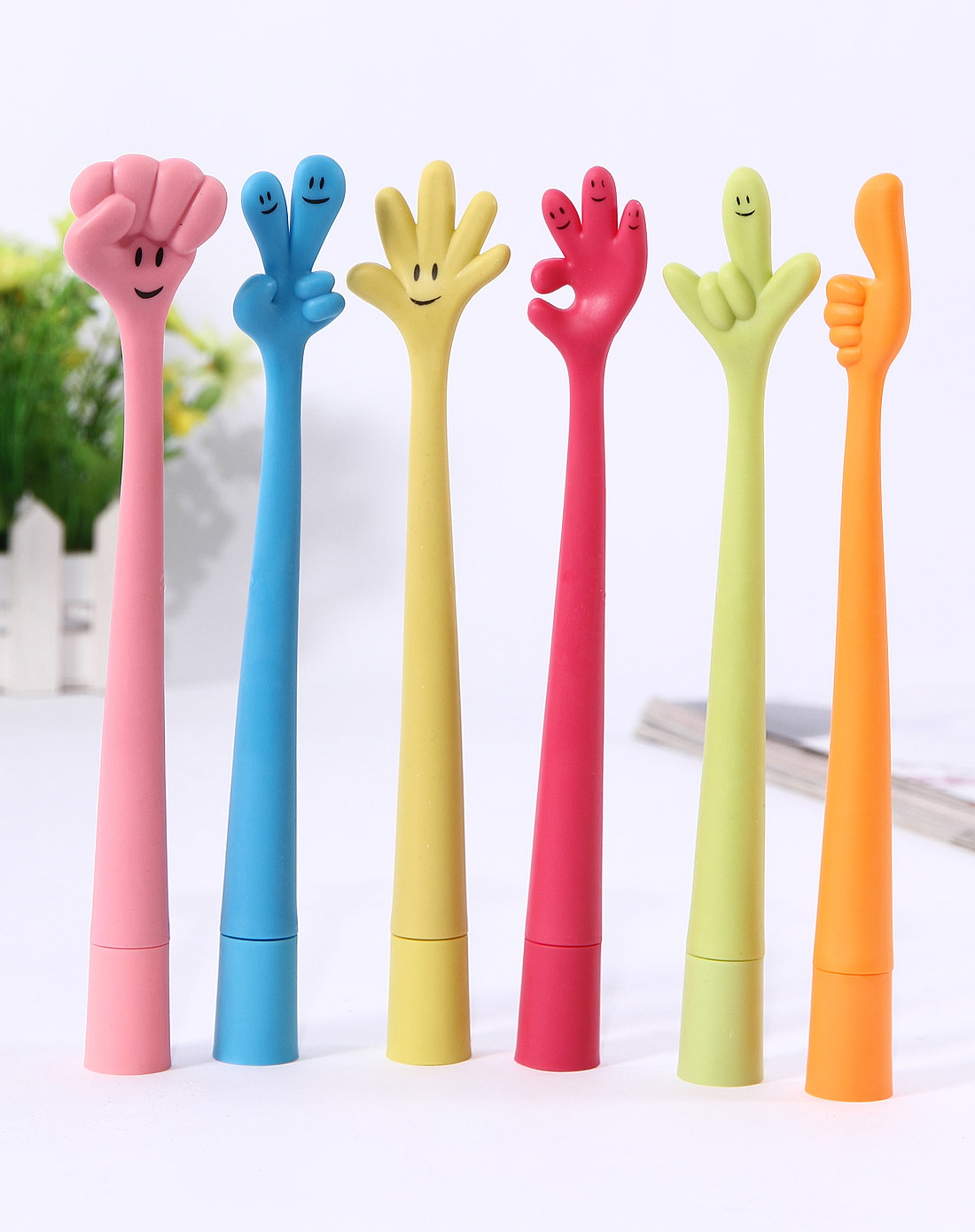 多色创意手指笔6入