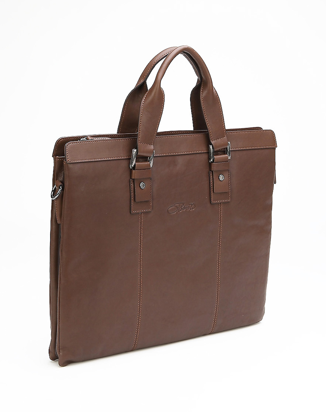 男款咖啡色商务休闲手提包