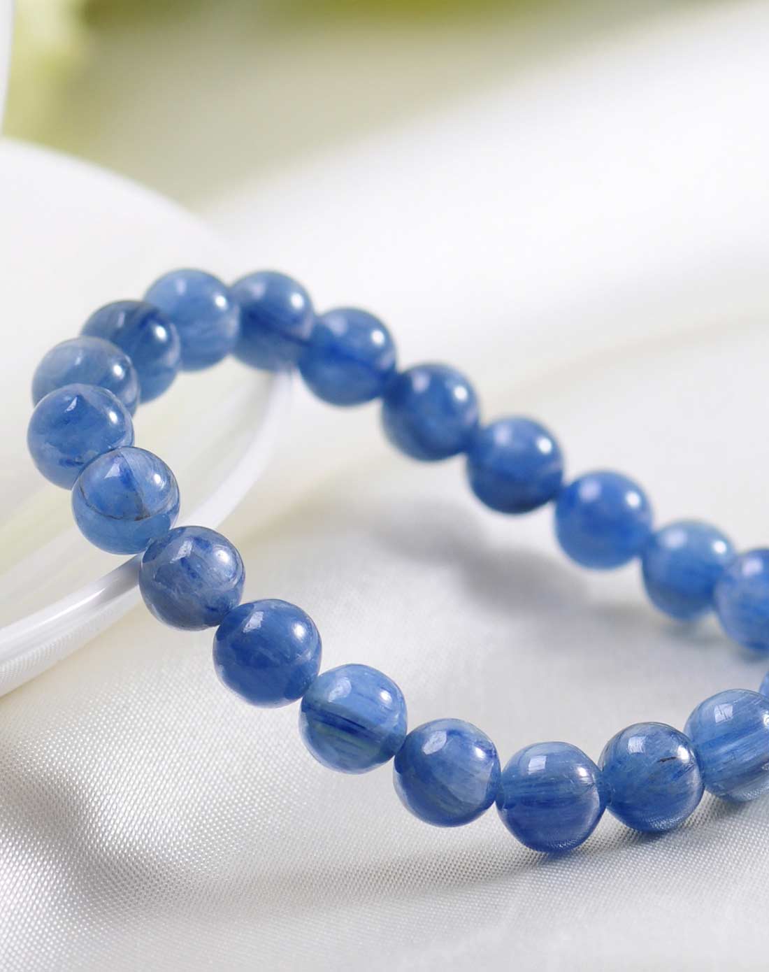 天然蓝晶石手链(附证书)