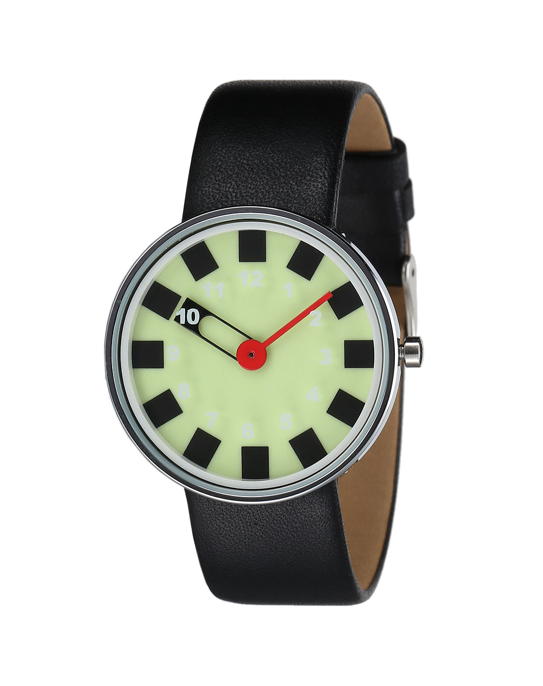 时光爱客actimer手表专场 > actimer中性浅绿/黑色夜光魔术方块石英表