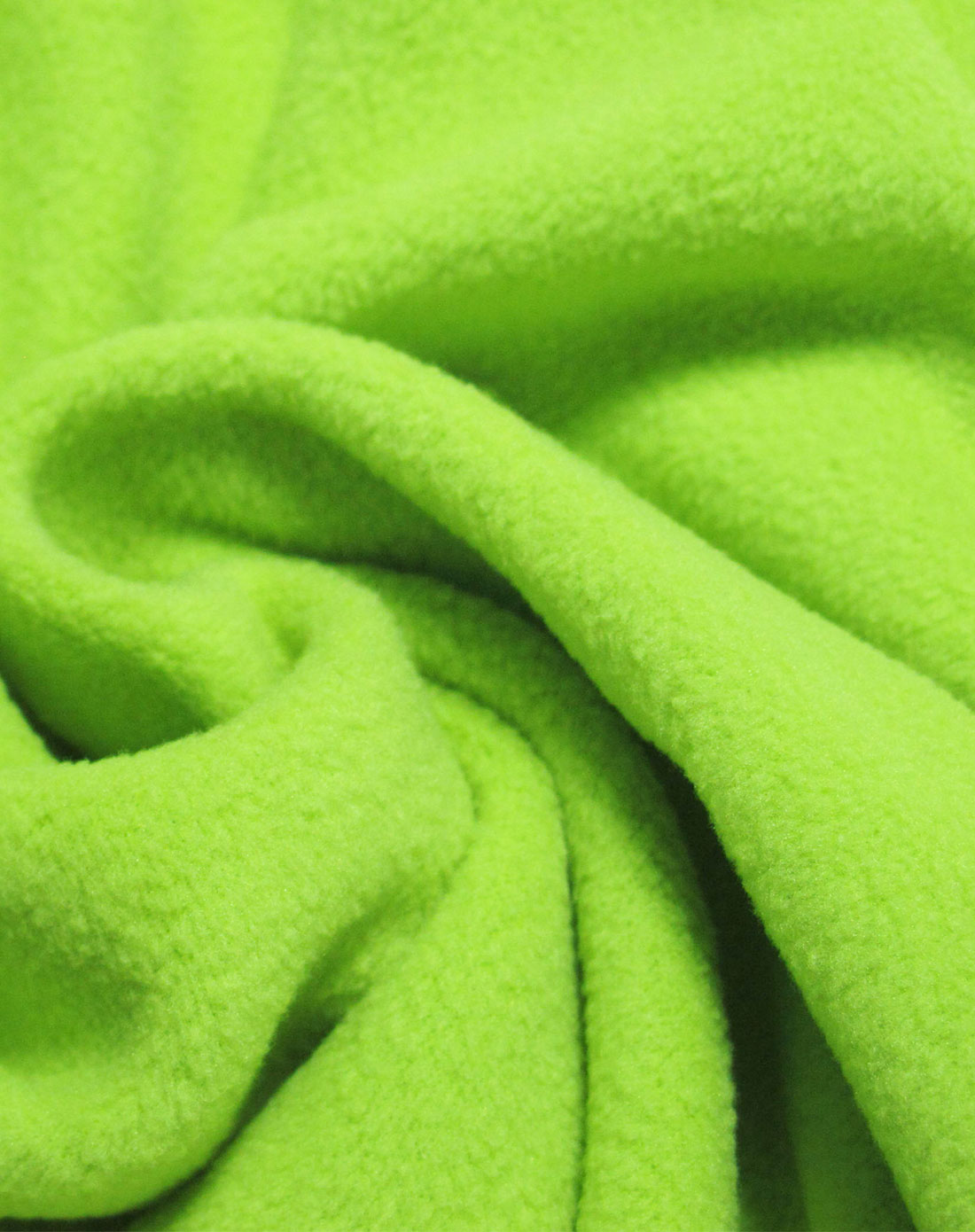 中性柠檬绿色抓绒毛毯