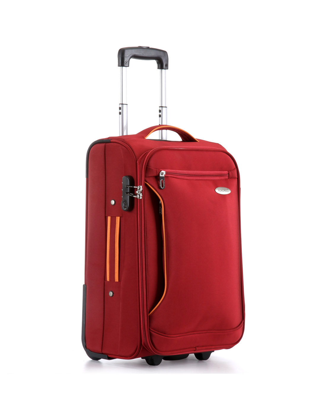 中性款红色尼龙布 eva拉杆箱20寸